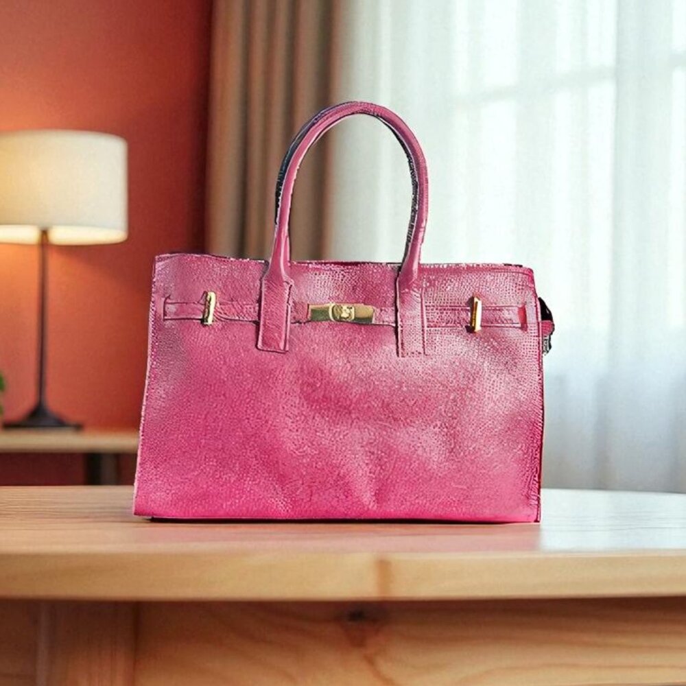 Women’s Handbag Designer Italian Leather – Ama Burgundy